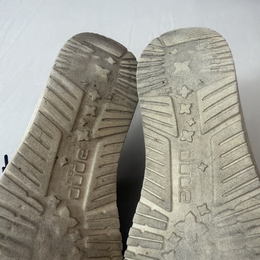 Hey Dude Loafers Women 7 M Wendy Holiday Sparkle Shoes Gray Canvas‎ Lace Slip On - Picture 9 of 16